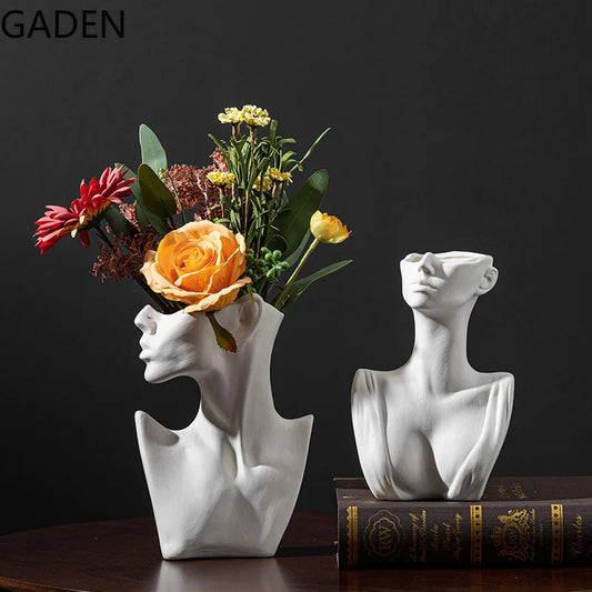 Add a Touch of Elegance: Handcrafted Nordic White Flower Vase