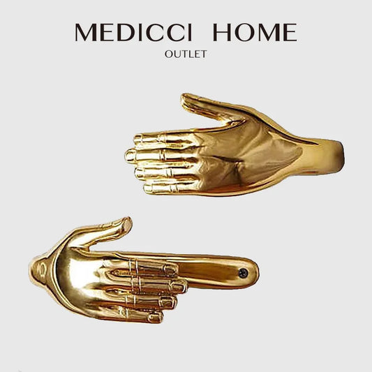 Add a Touch of Elegance with Medicci Retro Golden Curtain Hooks - Rust Resistant, Creative Design - Perfect for Shower or Wall Decor